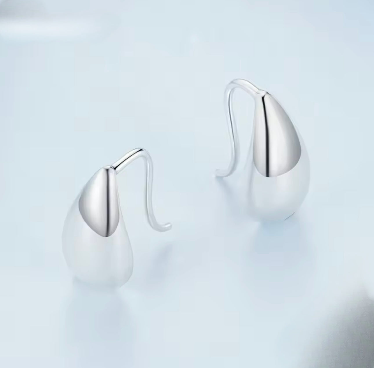 Authentic Sterling Silver Teardrop Earrings