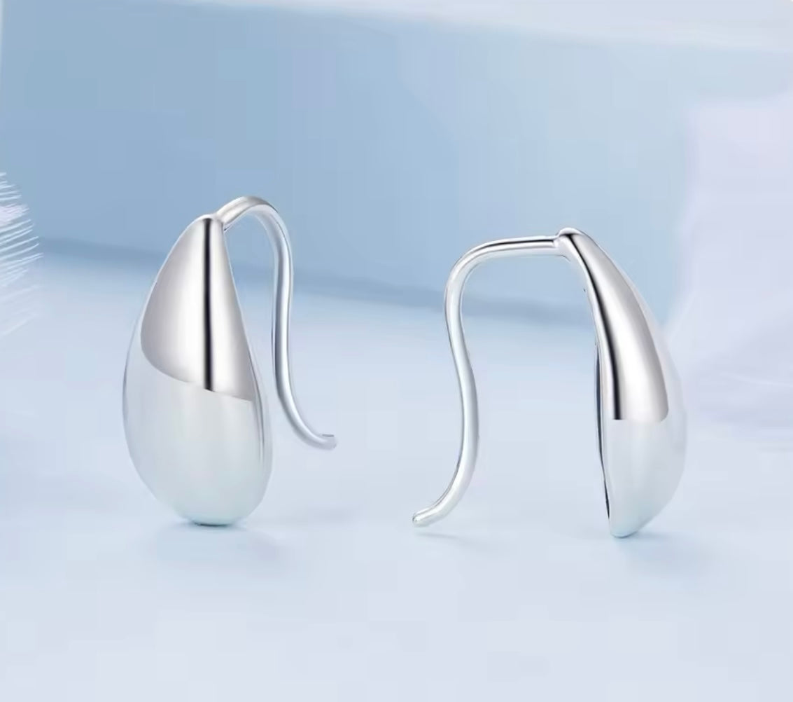 Authentic Sterling Silver Teardrop Earrings